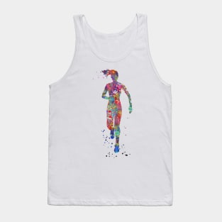 Female runner Tank Top